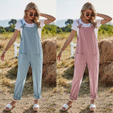 High Waist Leisure Strap Jumpsuit