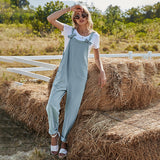 High Waist Leisure Strap Jumpsuit