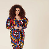 Women's V-neck Long-sleeved Jumpsuit