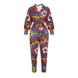 Women's V-neck Long-sleeved Jumpsuit