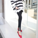 Women Cotton Lace Leggings