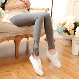 Women Cotton Lace Leggings