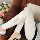 Women Cotton Lace Leggings