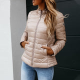 Women Basic Blue Sport Jackets