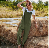 High Waist Leisure Strap Jumpsuit
