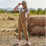 High Waist Leisure Strap Jumpsuit