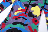 Zipper Camouflage Jumpsuit