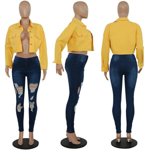 Women Streetwear Denim Jacket