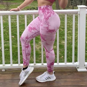 Women Push Up Tie Dye Leggings