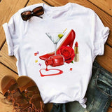 Kawaii Wine Glass T-shirt