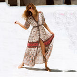 Button-up Print Dress