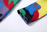 Zipper Camouflage Jumpsuit