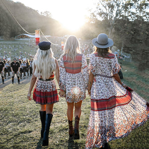 Button-up Print Dress