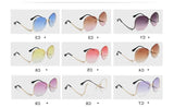 Women Round Glasses Sunglasse