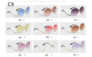 Women Round Glasses Sunglasse