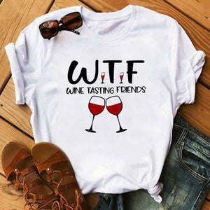 Kawaii Wine Glass T-shirt